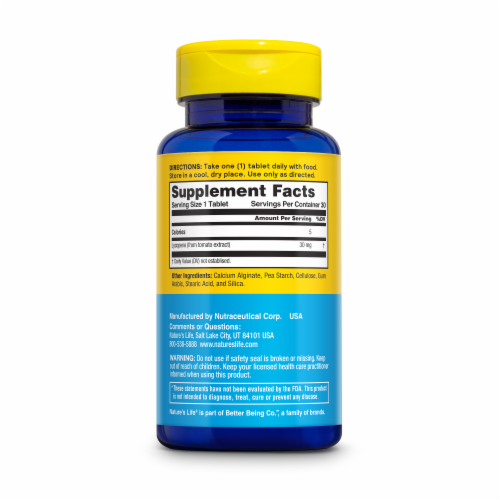 Nature's Life® Lycopene 30 mg Perspective: back