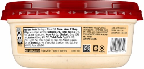 Sabra® Family Size Roasted Garlic Hummus Perspective: back