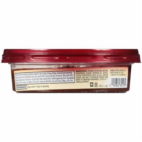 Sabra® Dark Chocolate Dessert Dessert Dip & Spread Perspective: back