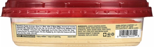 Sabra Everything Bagel Hummus 10 oz Perspective: back