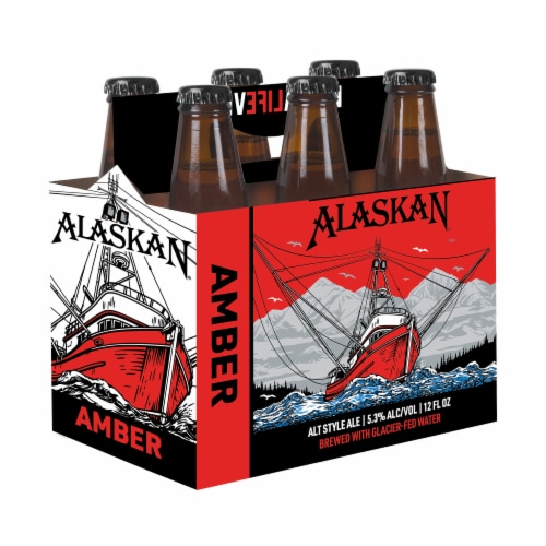 Alaskan Brewing Co. Amber Ale Craft Beer Perspective: back