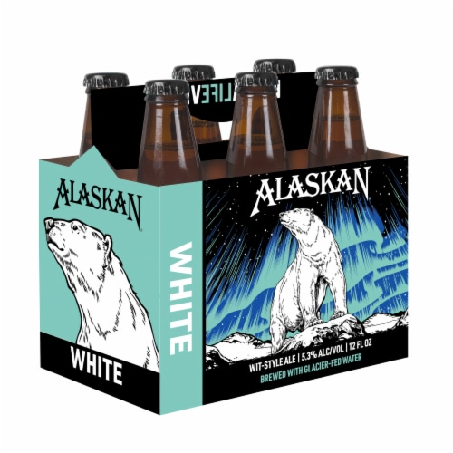 Alaskan Brewing Co. White Wit-Style Ale Craft Beer Perspective: back