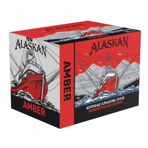 Alaskan Brewing Co. Amber Alt Style Ale Craft Beer Perspective: back