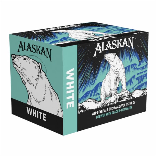 Alaskan Brewing Co. White Wit-Style Ale Craft Beer Perspective: back