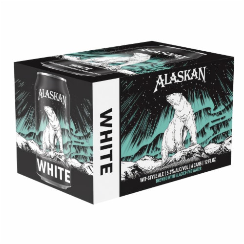 Alaskan Brewing Co. White Wit-Style Ale Craft Beer Perspective: back