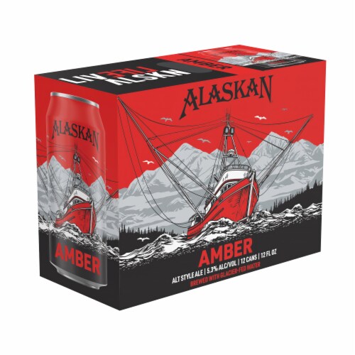 Alaskan Brewing Co. Amber Alt Style Ale Craft Beer Perspective: back
