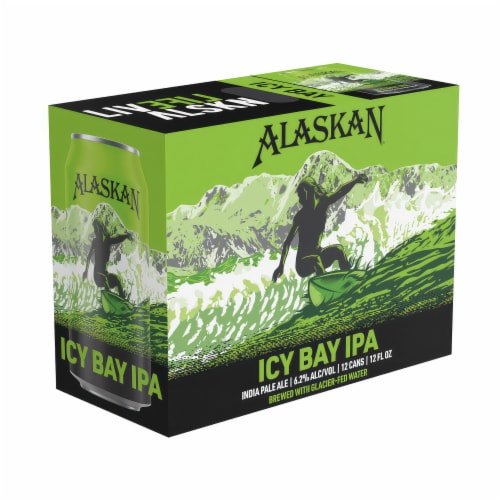 Alaskan Brewing Co. Icy Bay IPA Craft Beer Perspective: back