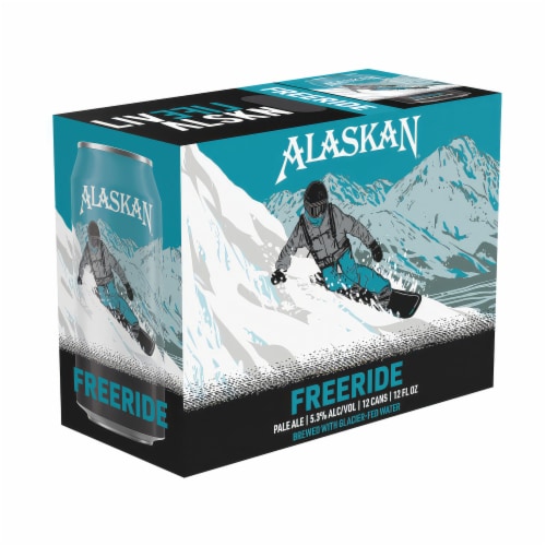 Alaskan Brewing Co. Freeride Pale Ale Craft Beer Perspective: back