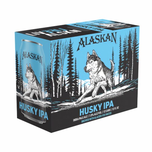 Alaskan Brewing Co. Husky IPA Craft Beer Perspective: back