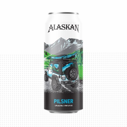 Alaskan Brewing Co. Pilsner Craft Beer Perspective: back