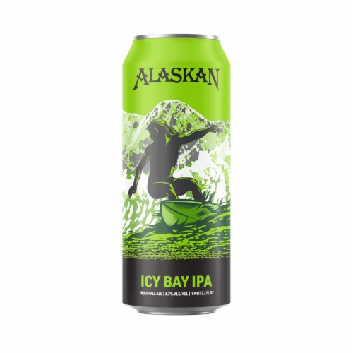 Alaskan Brewing Co. Icy Bay IPA Craft Beer Perspective: back