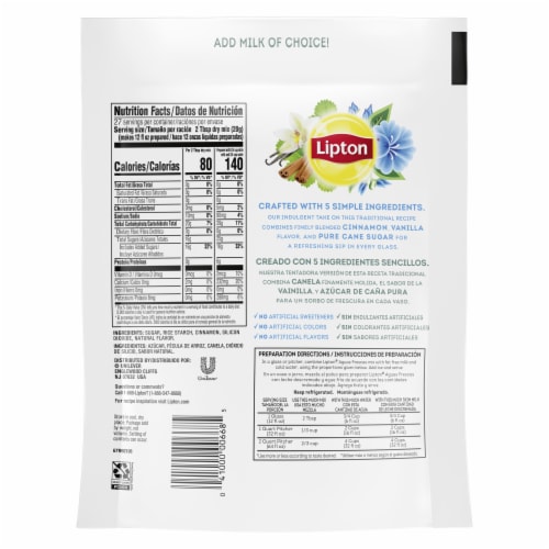 Lipton Aguas Frescas Horchata Sweetened Drink Mix Perspective: back