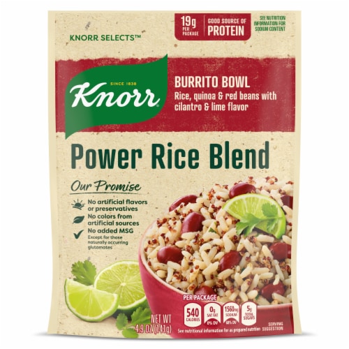 Knorr Selects Burrito Bowl Power Rice Blend Perspective: back