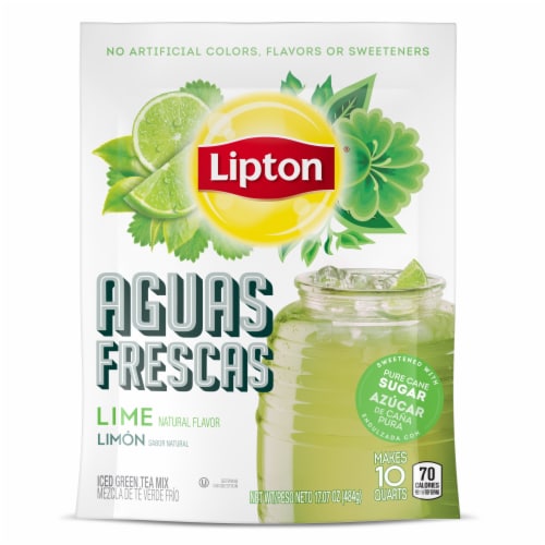 Lipton Lime Iced Green Tea Mix Perspective: back