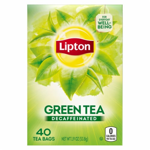 Lipton® Decaffeinated Green Tea Bags 40 Count Perspective: back