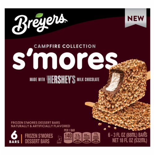 Breyers Campfire Collection Ice Cream S'mores Bar 18 fl oz Perspective: back