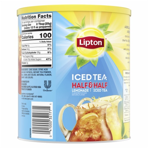 Lipton Half & Half Lemonade & Sweetened Iced Tea Mix Perspective: back