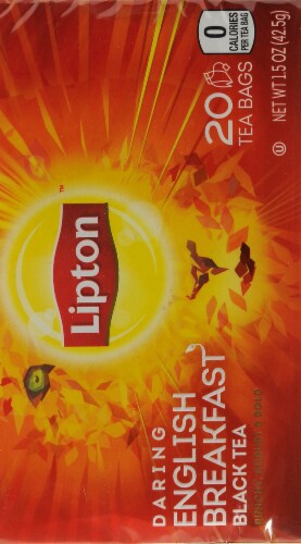 Lipton Daring English Breakfast Black Tea Perspective: back