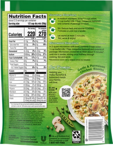 Knorr® Rice Sides Garlic Parmesan Rice & Pasta Blend Perspective: back
