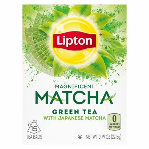 Lipton Magnificent Japanese Matcha Tea Bags Perspective: back