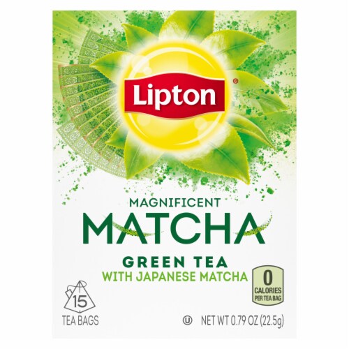 Lipton Magnificent Japanese Matcha Tea Bags Perspective: back