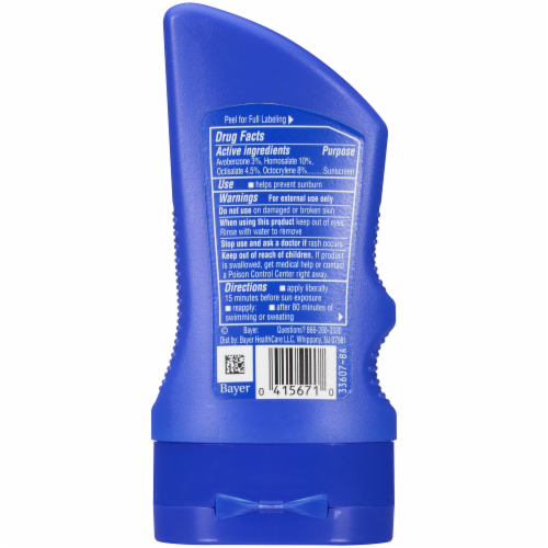 Coppertone Sport Broad Spectrum Sunscreen Lotion SPF 50 Perspective: back