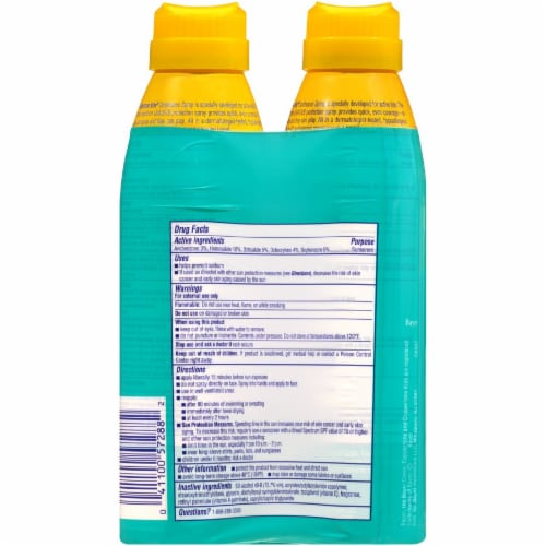 Coppertone Kids Water Resistant Sunscreen Spray SPF 50 Twin Pack 2 Count Perspective: back