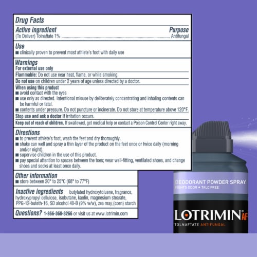 Lotrimin® Daily Prevention Deodorant Powder Spray Perspective: back