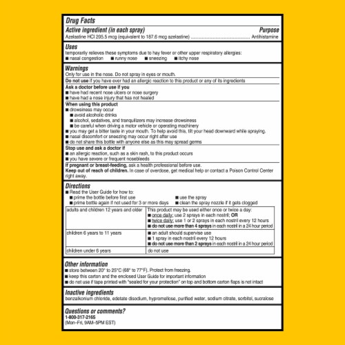 Astepro® 24 Hour Allergy Relief Nasal Spray Perspective: back