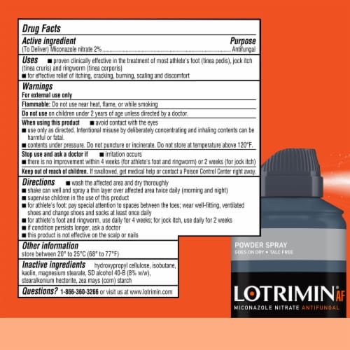 Lotrimin® Athlete's Foot Miconazole Nitrate Antifungal Foot Spray Perspective: back