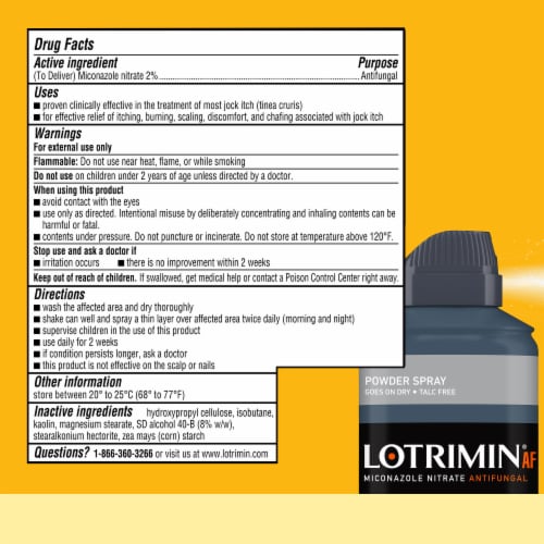 Lotrimin® AF Jock Itch Relief Powder Spray Perspective: back
