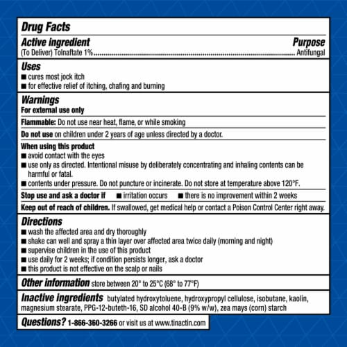Tinactin® Jock Itch Powder Spray Perspective: back