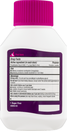 MiraLAX Laxative Powder Perspective: back