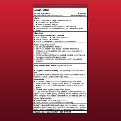 Afrin® Original Maximum Strength Nasal Spray Perspective: back