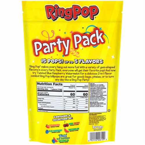 Ring Pop® Party Pack Pops Perspective: back