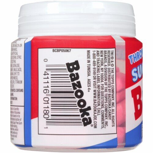 Bazooka Sugar Free Gum To Go Cup Perspective: back
