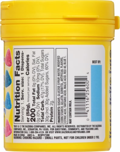 Push Pop® Gummy Pop-Its Candy Perspective: back