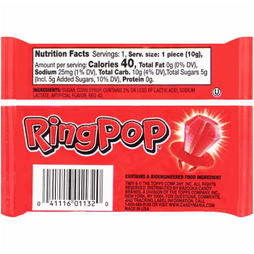 Ring Pop Friendship Exchange Valentine Variety Pack Perspective: back