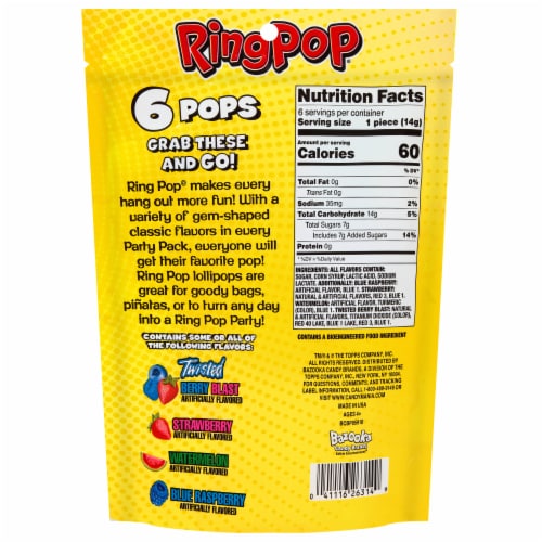 Ring Pop Candy Perspective: back