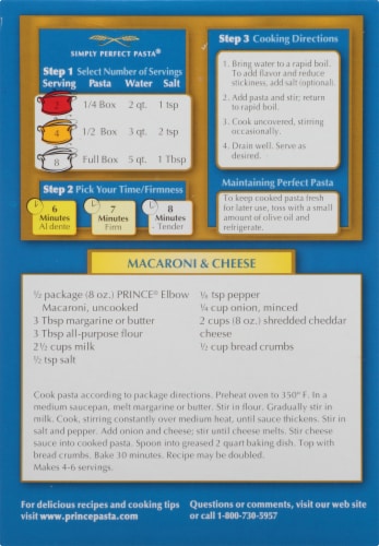 Prince® Elbow Macaroni Pasta Perspective: back