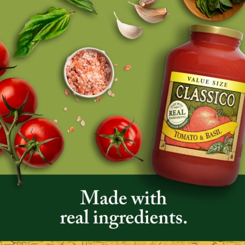 Classico Tomato & Basil Pasta Sauce Value Size Perspective: back