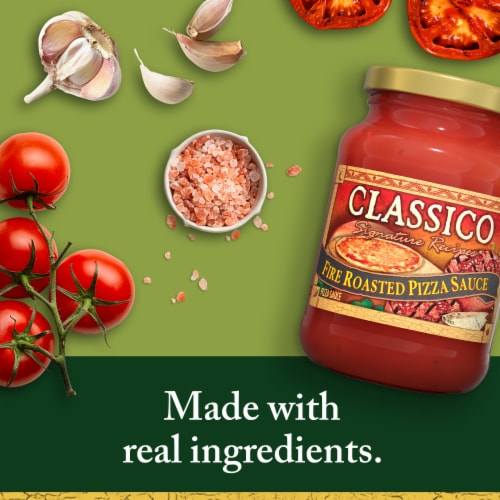 Classico Signature Recipes Fire Roasted Pizza Sauce Perspective: back