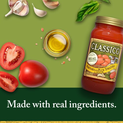 Classico Marinara Pasta Sauce with Plum Tomatoes & Olive Oil Perspective: back