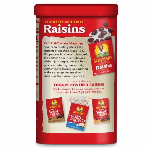 Sun-Maid® California Sun-Dried Raisins Perspective: back