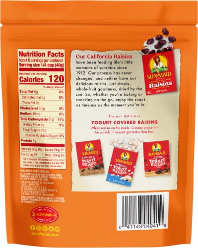 Sun-Maid® Zante Currants Perspective: back