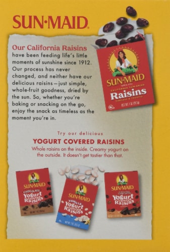 Sun-Maid California Golden Raisins Perspective: back