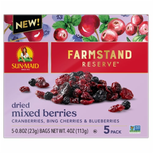Sun-Maid® Farmstand Reserve™ Dried Mixed Berries Perspective: back
