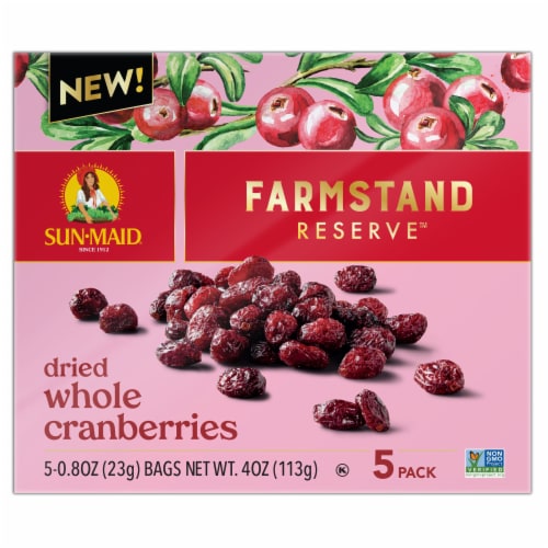 Sun-Maid® Farmstand Reserve™ Dried Whole Cranberries Perspective: back