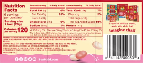 Sun-Maid® Strawberry & Vanilla Yogurt Covered Raisins Perspective: back