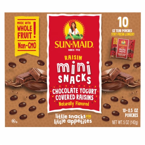 Sun-Maid® Chocolate Yog Covered Raisins Mini Snacks Perspective: back